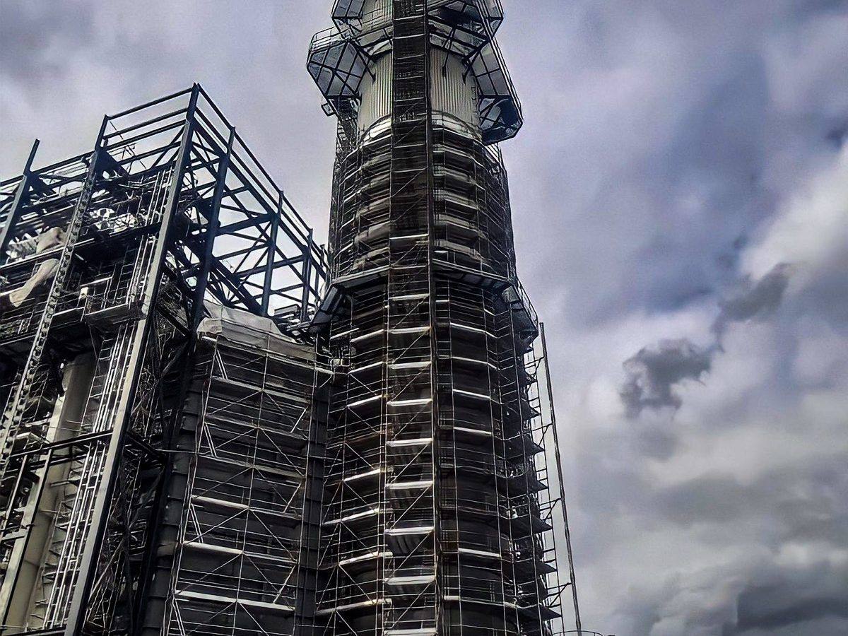 RWE Power AG – scaffolding on a power plant